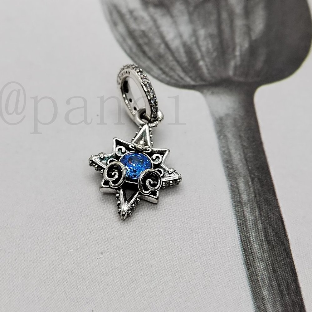 Pandora Disney Cinderella Blue Star Pendant charm